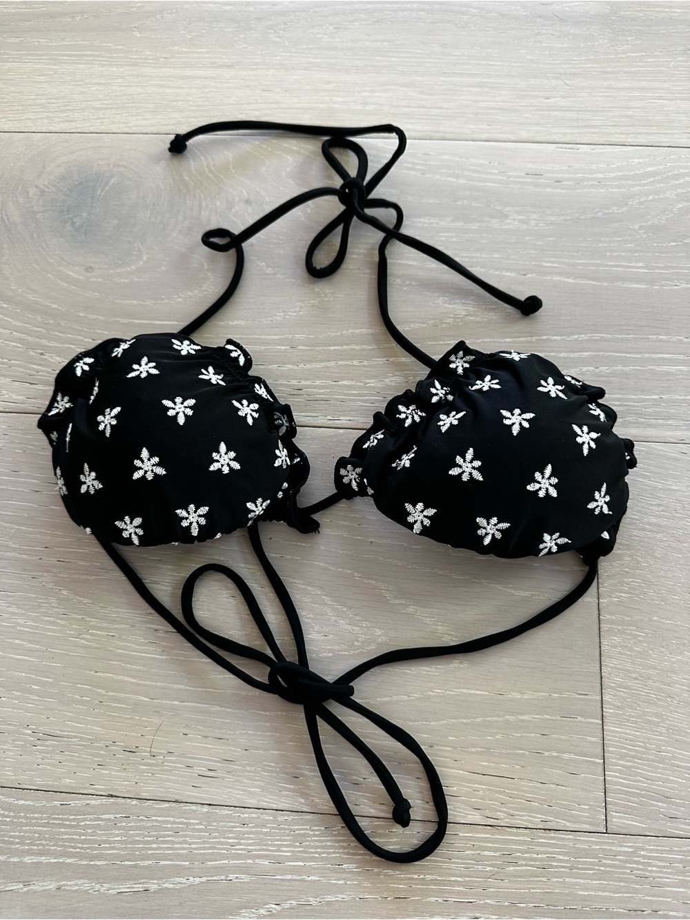 White Fox Black Ocean Goddess Bikini Top medium